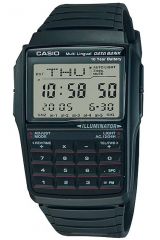 Reloj de pulsera CASIO Databank - DBC-32-1ADF correa color: Negro Dial LCD Negro Unisex