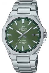 Reloj de pulsera CASIO Edifice - EFR-S108D-3AVUEF correa color: Gris plata Dial Verde oliva Hombre