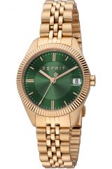 Reloj de pulsera Esprit Madison - ES1L340M0085 correa color: Oro rosa Dial Verde botella Mujer