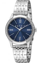 Reloj de pulsera Esprit Anny - ES1L345M0055 correa color: Gris plata Dial Azul noche Mujer