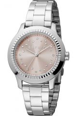 Reloj de pulsera Esprit Joyce - ES1L351M0075 correa color: Gris plata Dial Rosa Mujer