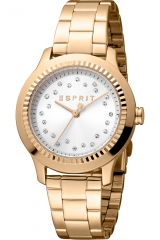 Reloj de pulsera Esprit Joyce - ES1L351M0105 correa color: Oro rosa Dial Gris plata Mujer