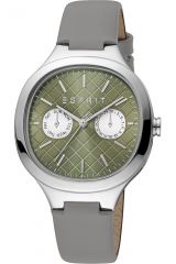 Reloj de pulsera Esprit Momo - ES1L352L0025 correa color: Gris piedra Dial Verde Mujer