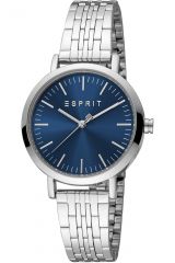 Reloj de pulsera Esprit Ennie - ES1L358M0045 correa color: Gris plata Dial Azul noche Mujer