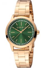 Reloj de pulsera Esprit Vaya - ES1L362M0095 correa color: Oro rosa Dial Verde botella Mujer