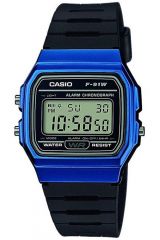 Reloj Casio F-91WM-2A Resina correa color: Negro Dial LCD Digital Unisex