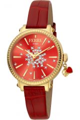 Reloj de pulsera Ferrè Milano - FM1L168L0011 correa color: Rojo Dial Rojo Mujer