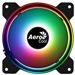 Ventilador de carcasa Aerocool Saturn 12F A RGB 12cm negro - ACF3-ST10237.01
