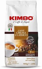 Granos de Café Enteros Kimbo Dolce Crema, Tueste Ligero, Bolsa 1kg