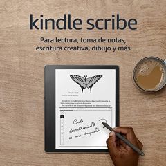 Kindle Scribe, el primer Kindle que a la vez es un cuaderno digital, todo en uno, con 32 GB de almacenamiento y una pantalla Paperwhite de 10,2" y 300 ppp | Con el lápiz premium