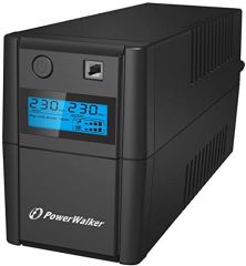 PowerWalker VI 650SE LCD/IEC sistema de alimentación ininterrumpida (UPS) Línea interactiva 0,65 kVA 360 W 4 salidas AC
