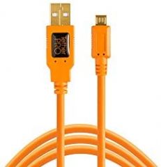 Tether Tools CU5430ORG cable USB 4,6 m USB 2.0 USB A Micro-USB B Naranja