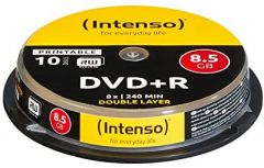 Intenso 1x10 DVD+R 8.5GB 8x Double Layer printable 8,5 GB DVD+R DL 10 pieza(s)