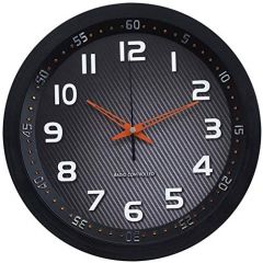 Technoline WT 8972 - Reloj de Pared Controlado por Radio, Color Negro Y Ámbar