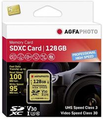 AgfaPhoto 10607 memoria flash 128 GB SDXC UHS-I Clase 10