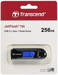 Transcend JetFlash 790 unidad flash USB 256 GB USB tipo A 3.2 Gen 1 (3.1 Gen 1) Negro