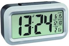 TFA-Dostmann LUMIO PLUS Reloj despertador digital Negro, Plata