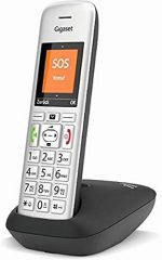 Gigaset E390 Teléfono DECT/analógico Identificador de llamadas Negro, Plata