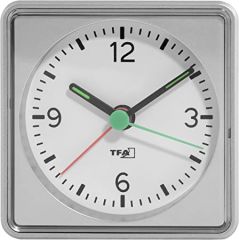 TFA-Dostmann PUSH Reloj despertador analógico Plata