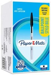 Papermate 2084379 bolígrafo Negro Medio 50 pieza(s)
