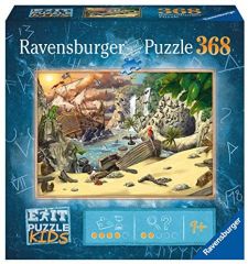 Rompecabezas infantil Ravensburger EXIT, 129546 The Pirate Adventure, rompecabezas de 368 piezas para niños a partir de 9 años, rompecabezas infantil