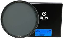 B+W Filtro polarizador Circular – S03 Basic Line – 60 mm, MRC 16x, Anillo Giratorio Grip, para Objetivo Gran Angular a teleobjetivo