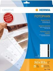 HERMA 7760 almacenaje de negativo fotográfico y diapositiva Funda para archivo de negativos 25 páginas
