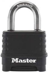 MASTER LOCK Candado Alta Seguridad [Combinacion] [Zinc] [Exterior] [Arco L] M175EURDLH - Ideal para Portales, Garages, Sótanos