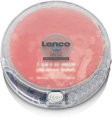 Lenco CD-202TR reproductor de CD Reproductor de CD portátil Transparente
