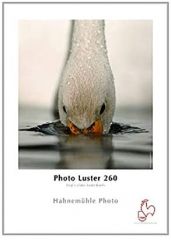 Hahnemühle Photo Luster - Papel fotográfico (260 g/m², DIN A3, 297 x 420 mm), color blanco claro