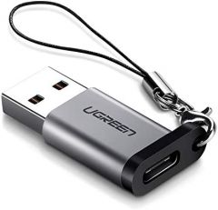 Ugreen 50533 cambiador de género para cable USB A USB C Plata
