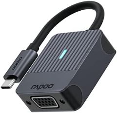 Rapoo UCA-1003 0,15 m USB Tipo C VGA (D-Sub) Negro