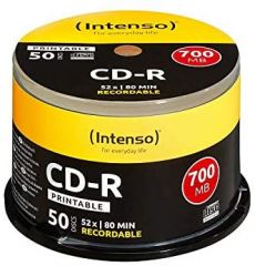 Intenso 1801125 CD en blanco CD-R 700 MB 50 pieza(s)