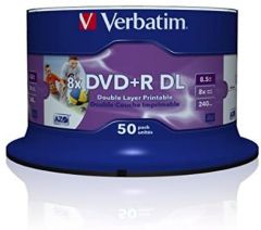 Verbatim 43703 DVD en blanco 8,5 GB DVD-R 50 pieza(s)