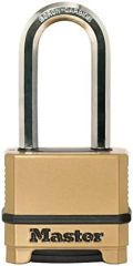 MASTER LOCK Candado Alta Seguridad [Combinacion] [Zinc] [Exterior] [Arco L] M175EURDLH - Ideal para Portales, Garages, Sótanos