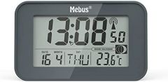 Mebus 51460 despertador Reloj despertador digital Antracita