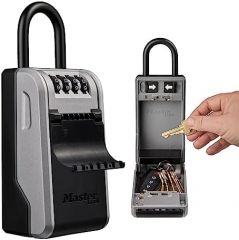 Master Lock Caja de Seguridad para Llaves con Nuevo diseño Innovador, grillete, Aluminium, Gris, Extra Grande