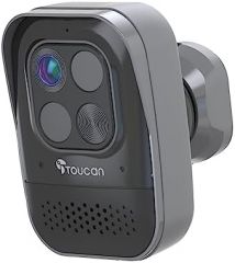 TOUCAN Cámara de seguridad inalámbrica Pro, para exteriores, con detección de movimiento por radar, cámara inalámbrica Full HD de 1080p para exteriores
