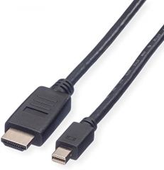 ITB RO11.99.5790 adaptador de cable de vídeo 1 m Mini DisplayPort HDMI Negro