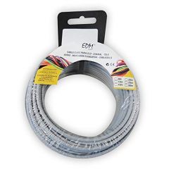 Carrete cablecillo flexible 1,5mm gris 25mts libre de halógenos