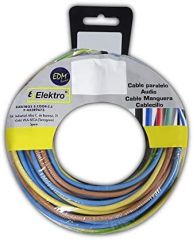 Carrete cablecillo flexible 1,5mm 3 cables (az-m-t) 10m por color total 30m