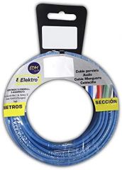 Carrete cablecillo flexible 2,5mm azul 15mts libre de halógenos