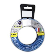 Carrete cablecillo flexible 2,5mm azul 25mts libre de halógenos