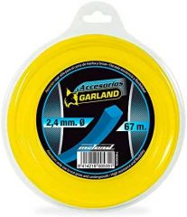 Garland - Dispensador nylon cuadrado 67m diámetro 2,4mm