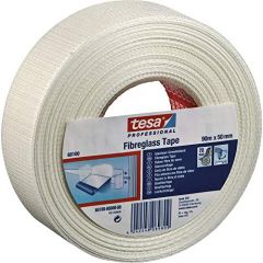 Tesa cinta adhesiva profesional rollo 45mx48mm fibra de vídrio blanco