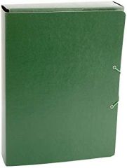 Fabrisa carpeta de proyectos 5cm montada carton gofrado con gomas folio verde