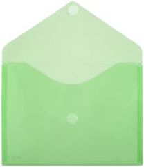 Office box carpeta sobre cierre c/velcro classic a4+ apaisado plástico verde translúcido