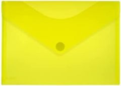 Office box carpeta sobre cierre c/velcro classic a4+ apaisado plástico amarillo translúcido