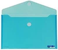 Office box carpeta sobre cierre c/velcro classic a5 apaisado plástico azul translúcido