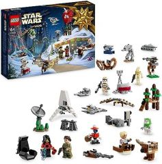LEGO 75366 Star Wars Calendario de Adviento 2023 con 24 Regalos Que Incluyen 9 Personajes, 10 Vehículos de Juguete y 5 Mini-Maquetas Icónicas, Regalo de Cuenta Atrás de Navidad para Niños y Fans